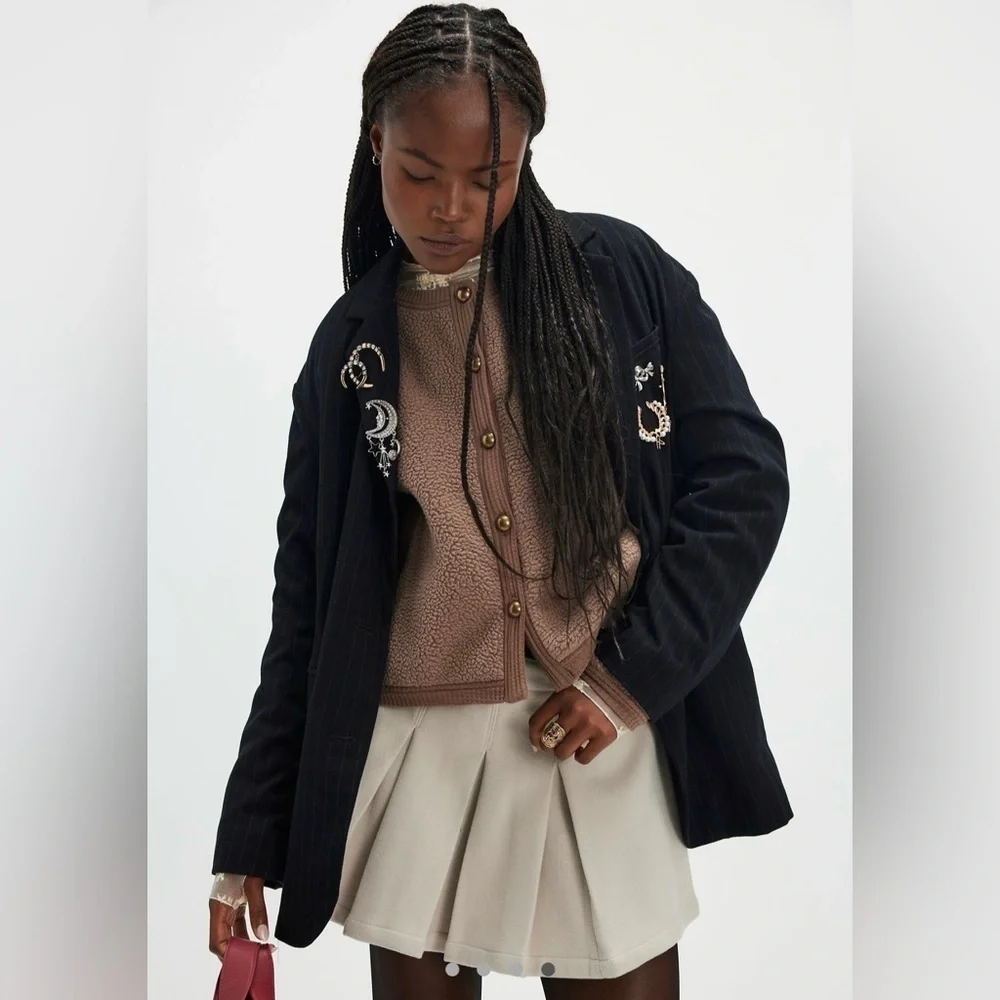 Free People Hug Me Sherpa Cardi